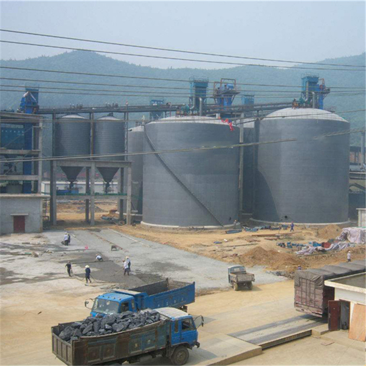 安顺水泥钢板仓2座3000吨青岛项目进入施工